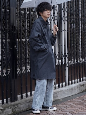 「秋トレンド2021」｜「アイテム（その他アウター）」を使った、KAIさん（メンズ・183cm）の秋コーディネート