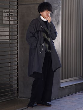 「ジャーマントレーナー」｜「アイテム（その他アウター）」を使った、KAIさん（メンズ・183cm）の秋コーディネート