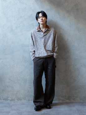 「CASPER JOHN（キャスパージョン）のアイテム」を使った、KAIさん（メンズ・183cm）の冬コーディネート