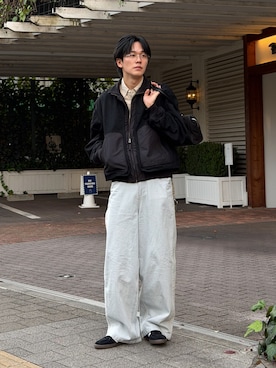 「アイテム（スニーカー）」を使った、KAIさん（メンズ・183cm）の冬コーディネート