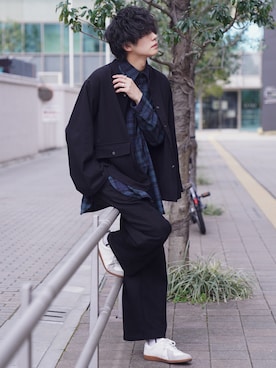 「SHINYAKOZUKA（シンヤコヅカ）のアイテム（トップス）」を使った、KAIさん（メンズ・183cm）の冬コーディネート