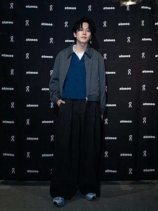 「BEAUTY&YOUTH UNITED ARROWS（ビューティーアンドユースユナイテッドアローズ）のギマ コットン アゼ 3ボタン ポロカラー ニット ウォッシャブル（ニット/セーター）」を使った、KAIさん（メンズ・183cm）の春コーディネート