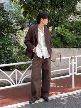 「cii（シー）のアイテム」を使った、KAIさん（メンズ・183cm）の秋コーディネート