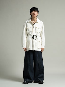 「アイテム（パンツ）」を使った、KAIさん（メンズ・183cm）の秋コーディネート