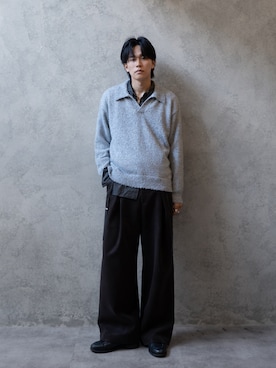 「CASPER JOHN（キャスパージョン）のアイテム（トップス）」を使った、KAIさん（メンズ・183cm）の秋コーディネート