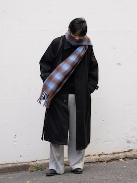 「Berwick1707（バーウィック）のアイテム」を使った、KAIさん（メンズ・183cm）の冬コーディネート