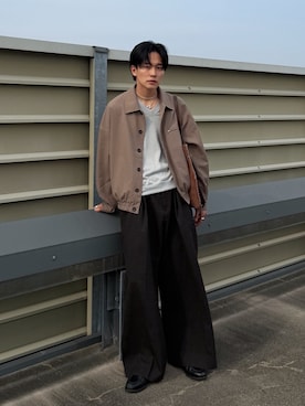 「Berwick1707（バーウィック）のアイテム」を使った、KAIさん（メンズ・183cm）の春コーディネート