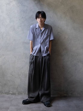 「OUAT（オーユーエーティー）のOUAT (オーユ―エーティー) TEST BOOTS（Boots、ブラック系）」を使った、KAIさん（メンズ・183cm）の春コーディネート