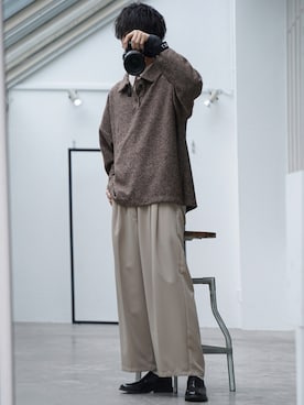 「CASPER JOHN（キャスパージョン）のアイテム（ブーツ）」を使った、KAIさん（メンズ・183cm）の秋コーディネート