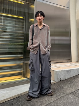 「アイテム（ショルダーバッグ）」を使った、KAIさん（メンズ・183cm）の秋コーディネート