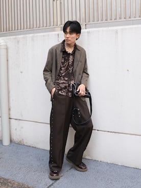「アイテム（テーラードジャケット）」を使った、KAIさん（メンズ・183cm）の秋コーディネート