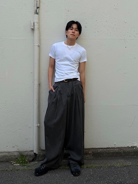 「CASPER JOHN（キャスパージョン）のアイテム」を使った、KAIさん（メンズ・183cm）の春コーディネート