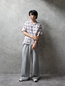 「LAPIIS（ラピス）のアイテム」を使った、KAIさん（メンズ・183cm）の春コーディネート