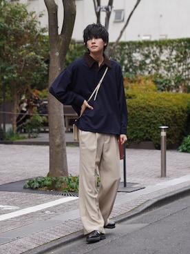 「ITTI（イッチ）のアイテム」を使った、KAIさん（メンズ・183cm）の冬コーディネート