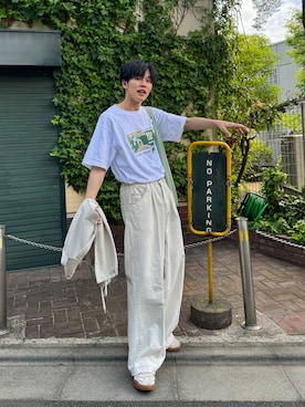 「20/80（テゥエンティーエイティー）のアイテム」を使った、KAIさん（メンズ・183cm）の夏コーディネート