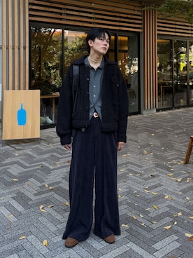 「アイテム（シャツ/ブラウス）」を使った、KAIさん（メンズ・183cm）の秋コーディネート