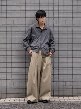 「アイテム（ローファー）」を使った、KAIさん（メンズ・183cm）の秋コーディネート
