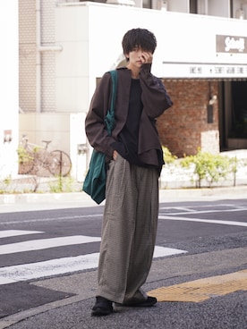 「Kastane（カスタネ）のアイテム」を使った、KAIさん（メンズ・183cm）の秋コーディネート