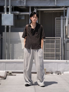「アイテム（シャツ/ブラウス）」を使った、KAIさん（メンズ・183cm）の夏コーディネート