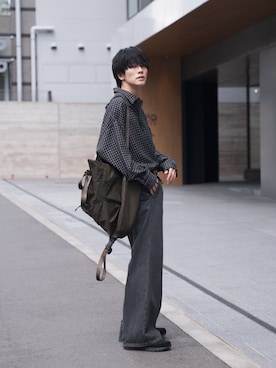 「アイテム（スニーカー）」を使った、KAIさん（メンズ・183cm）の夏コーディネート