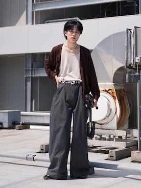 「アイテム（タンクトップ）」を使った、KAIさん（メンズ・183cm）の夏コーディネート