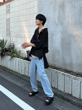 「ATTACHMENT（アタッチメント）のアイテム」を使った、KAIさん（メンズ・183cm）の夏コーディネート