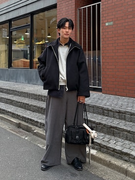 「アイテム（ブルゾン）」を使った、KAIさん（メンズ・183cm）の秋コーディネート