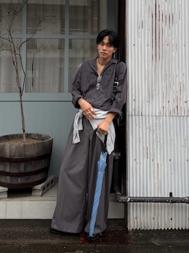 「Berwick1707(バーウィック)のアイテム」を使った、KAIさん(メンズ・183cm)の秋コーディネート