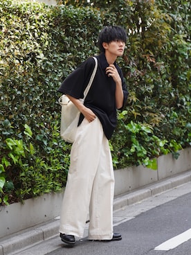 「VICTIM（ヴィクティム）のアイテム（パンツ）」を使った、KAIさん（メンズ・183cm）の春コーディネート