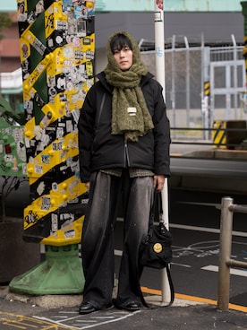 「アイテム（ダウンジャケット/コート）」を使った、KAIさん（メンズ・183cm）の秋コーディネート