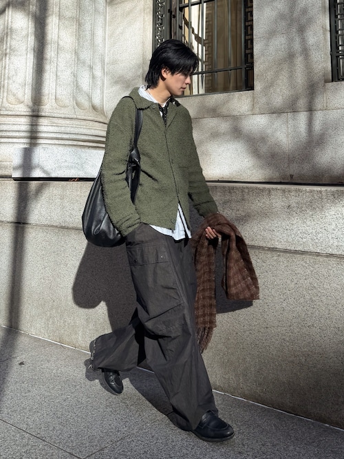 セール】Firsthand/ファーストハンド Leather Banana Big Shoulder Bag