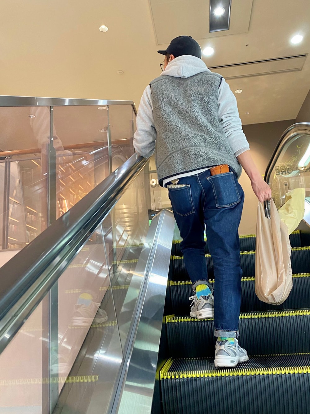 patagonia グレー/ブルー ジップアップベスト patagonia パタゴニア ベスト メンズ レトロ・パイル・ベスト