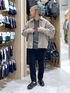 「GLOBAL WORK（グローバルワーク）のアイテム」を使った、大平さん（メンズ・170cm）の冬コーディネート