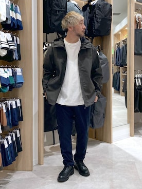 「アイテム（マウンテンパーカー）」を使った、大平さん（メンズ・170cm）の秋コーディネート