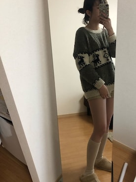 「SPINNS（スピンズ）のアイテム（チノパンツ）」を使った、maruさん（レディース・166cm）の冬コーディネート