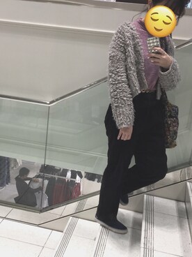「WEGO（ウィゴー）のアイテム（カーディガン/ボレロ）」を使った、maruさん（レディース・166cm）の秋コーディネート