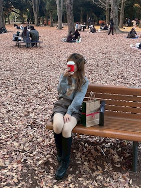 「Heather（ヘザー）のアイテム」を使った、mayuさん（レディース・147cm）の冬コーディネート