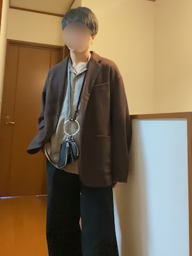 「低身長男子」｜ムッシさん（メンズ・163cm）の冬コーディネート