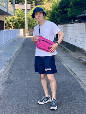 「Gregory」｜「アイテム（腕時計）」を使った、いたちさん（メンズ・175cm）の夏コーディネート