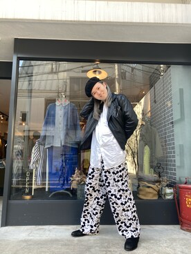 「Disney（ディズニー）のアイテム（パンツ）」を使った、いたちさん（メンズ・175cm）の夏コーディネート