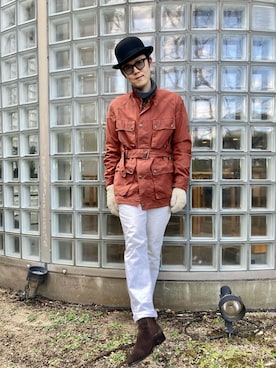 BELSTAFFのジャケット/アウター（レッド系）を使った人気ファッション