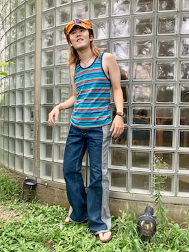 「リバーシブル」｜「アイテム（アナログ腕時計）」を使った、いたちさん（メンズ・175cm）の秋コーディネート