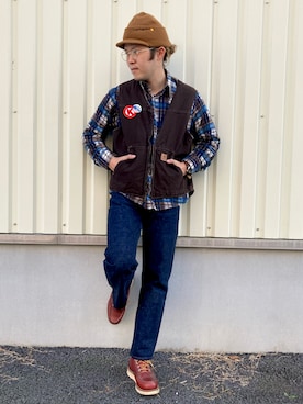 「リーバイス502」｜いたちさん（メンズ・175cm）の秋コーディネート