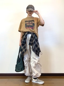 「VANS（バンズ）のアイテム」を使った、　lunaさん（レディース・162cm）の夏コーディネート