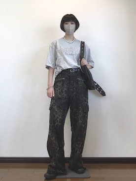 「アイテム（カーゴパンツ）」を使った、　lunaさん（レディース・162cm）の夏コーディネート