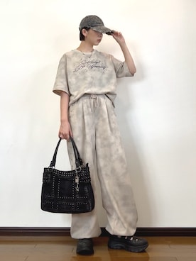 「WEGO（ウィゴー）のアイテム」を使った、　lunaさん（骨格ナチュラル・レディース・162cm）の夏コーディネート