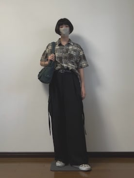 「アイテム（スリッポン）」を使った、　lunaさん（レディース・162cm）の夏コーディネート