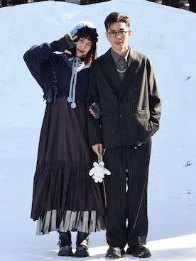 「KBF（ケイビーエフ）のアイテム」を使った、SARA🇹🇼from TAIWAN!さん（レディース・168cm）の冬コーディネート