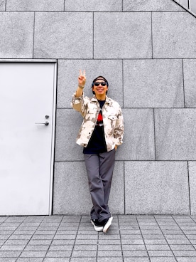 「THRASHER（スラッシャー）のアイテム」を使った、たつやさん（メンズ・155cm）の秋コーディネート