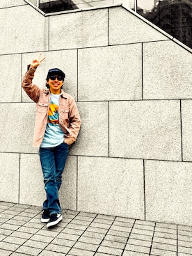 「アイテム（パンツ）」を使った、たつやさん（メンズ・155cm）の秋コーディネート